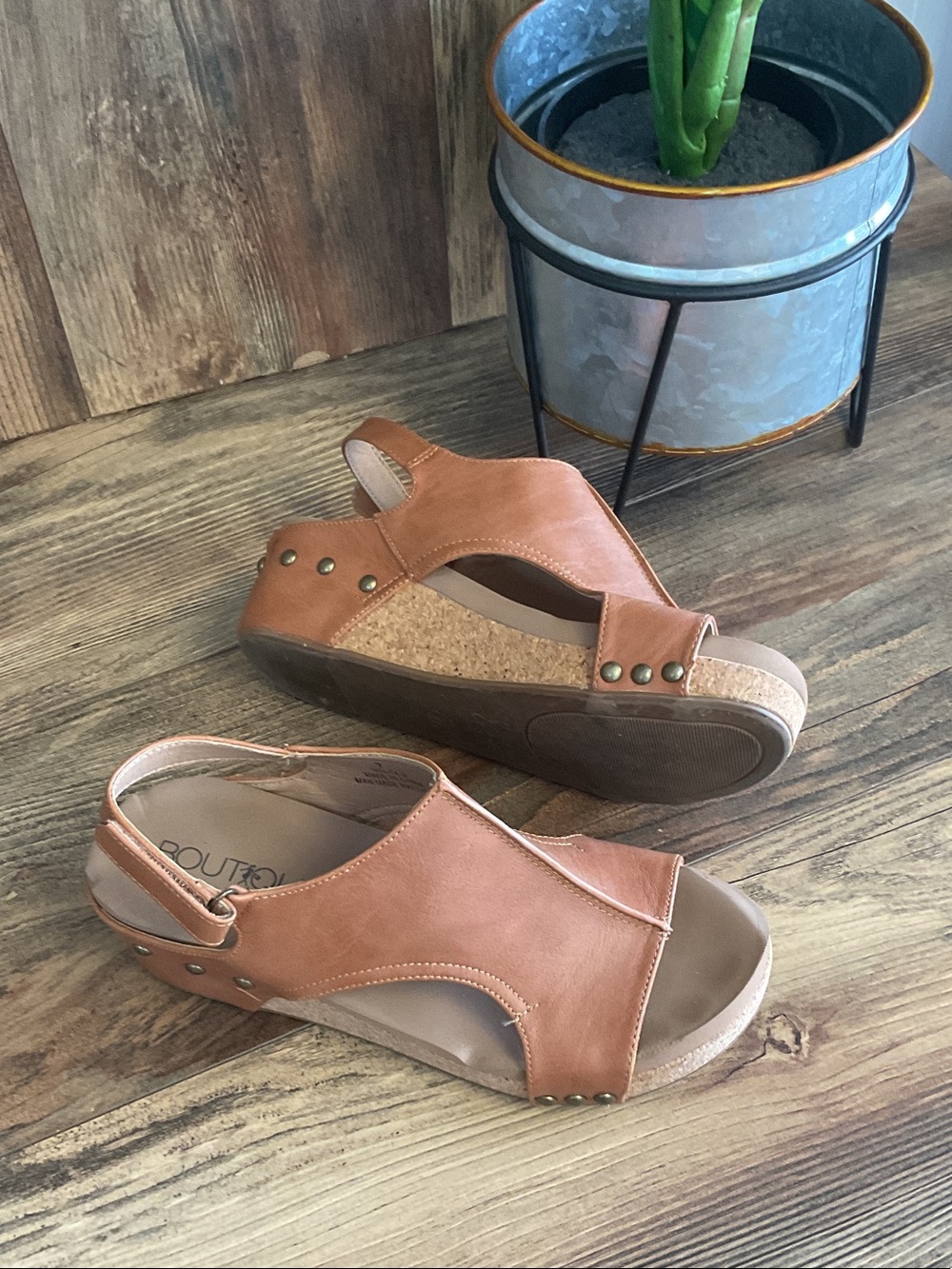 Boutique by Corky's Volta II Slingback Wedge Sandals 7